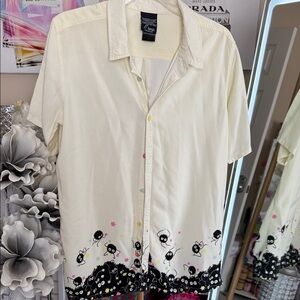 Her Universe Cream Sheep Print Blouse